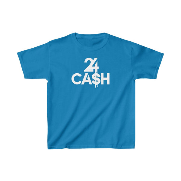 24CA$H Logo YOUTH Tee (Center Logo / Unisex T-Shirt) - 24CA$H